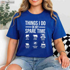 Funny Spare Time Bear Hunting Shirt, Things I Do in My Spare Time Apparel