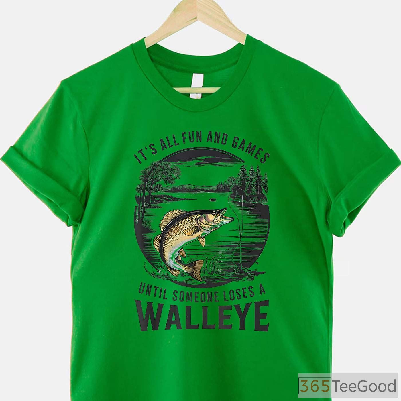 Funny Walleye Fishing Quote Tee - Losing a Walleye Humorous Angler Apparel