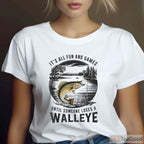 Funny Walleye Fishing Quote Tee - Losing a Walleye Humorous Angler Apparel