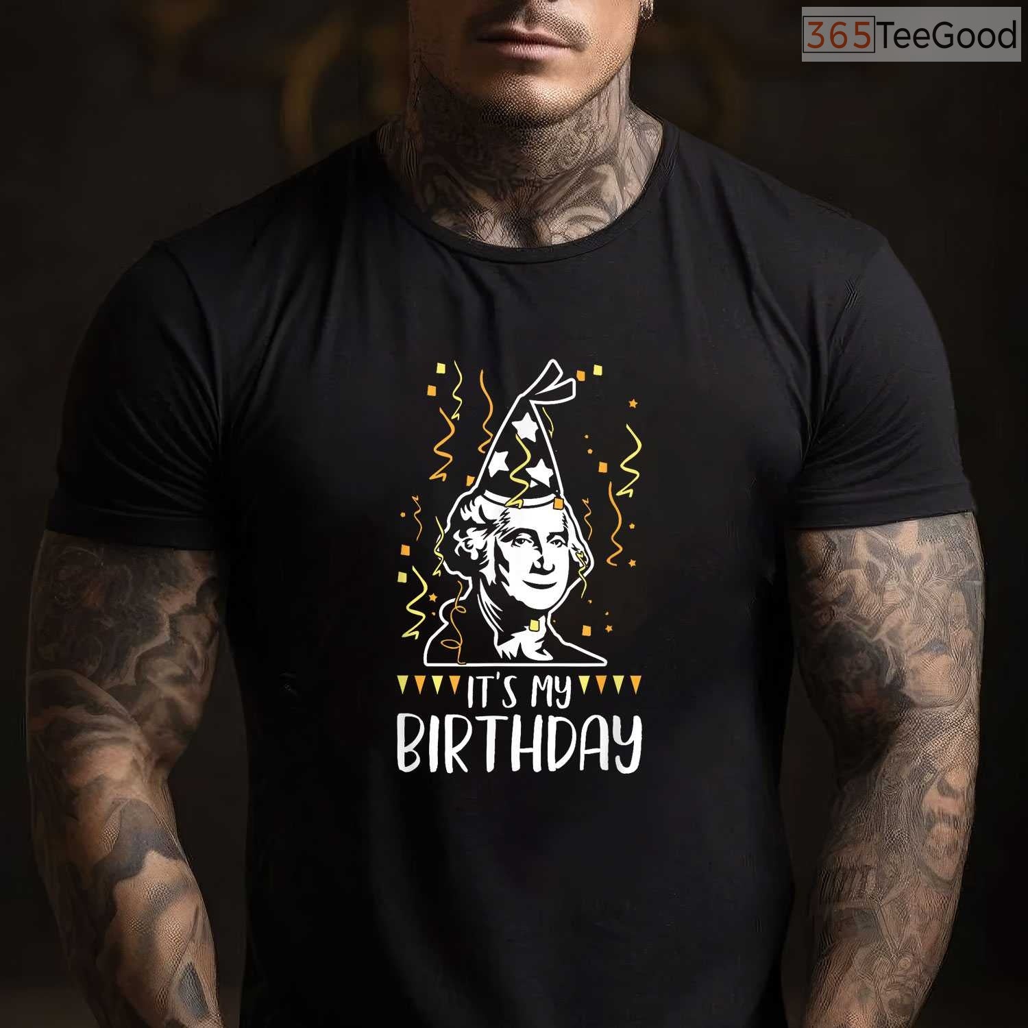 George Washington President's Day T-Shirt Founding Father Portrait American History Shirt