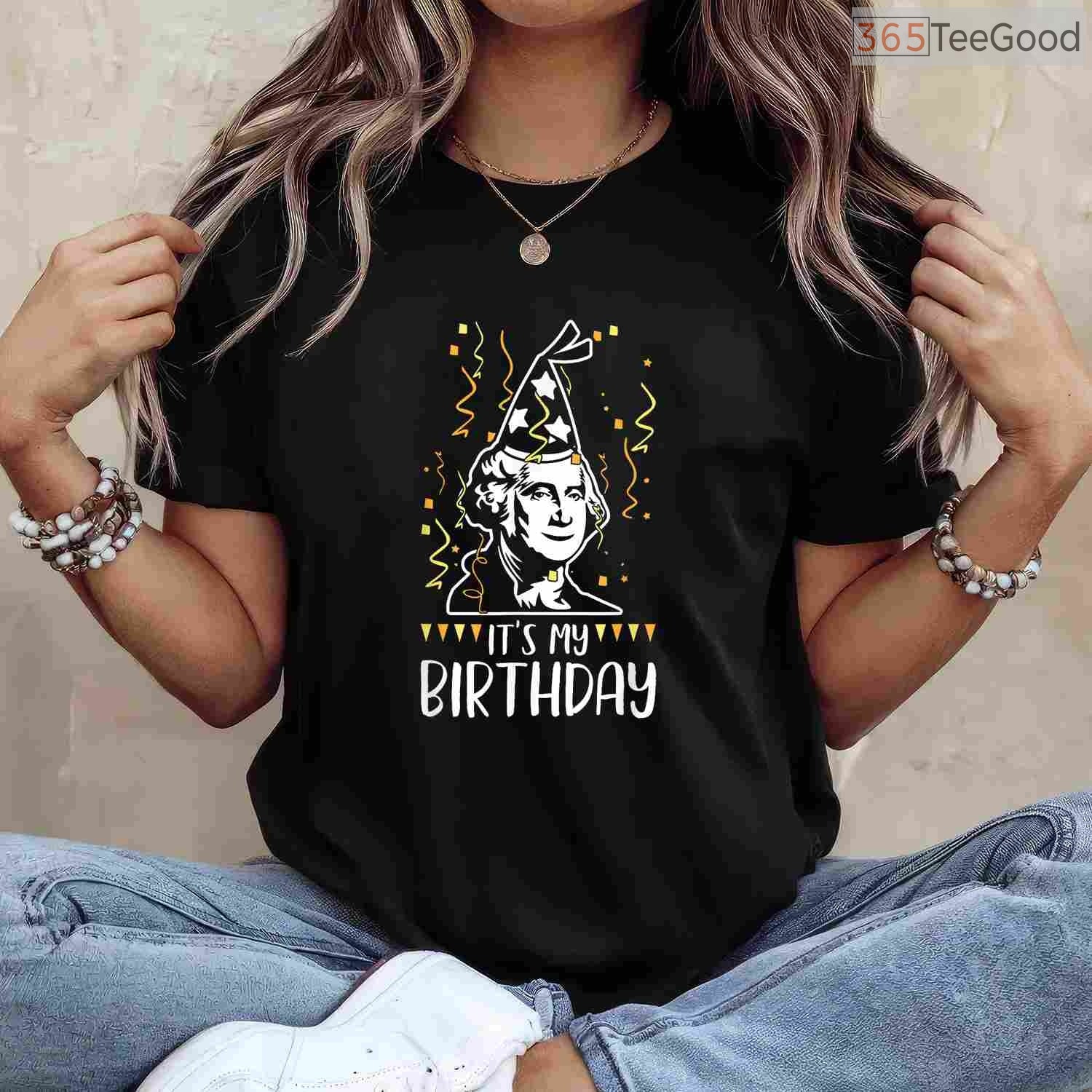 George Washington President's Day T-Shirt Founding Father Portrait American History Shirt