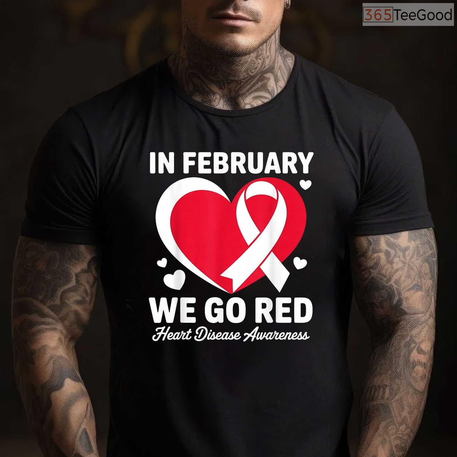 Go Red For Heart Disease Shirt – February Awareness Support Tee
