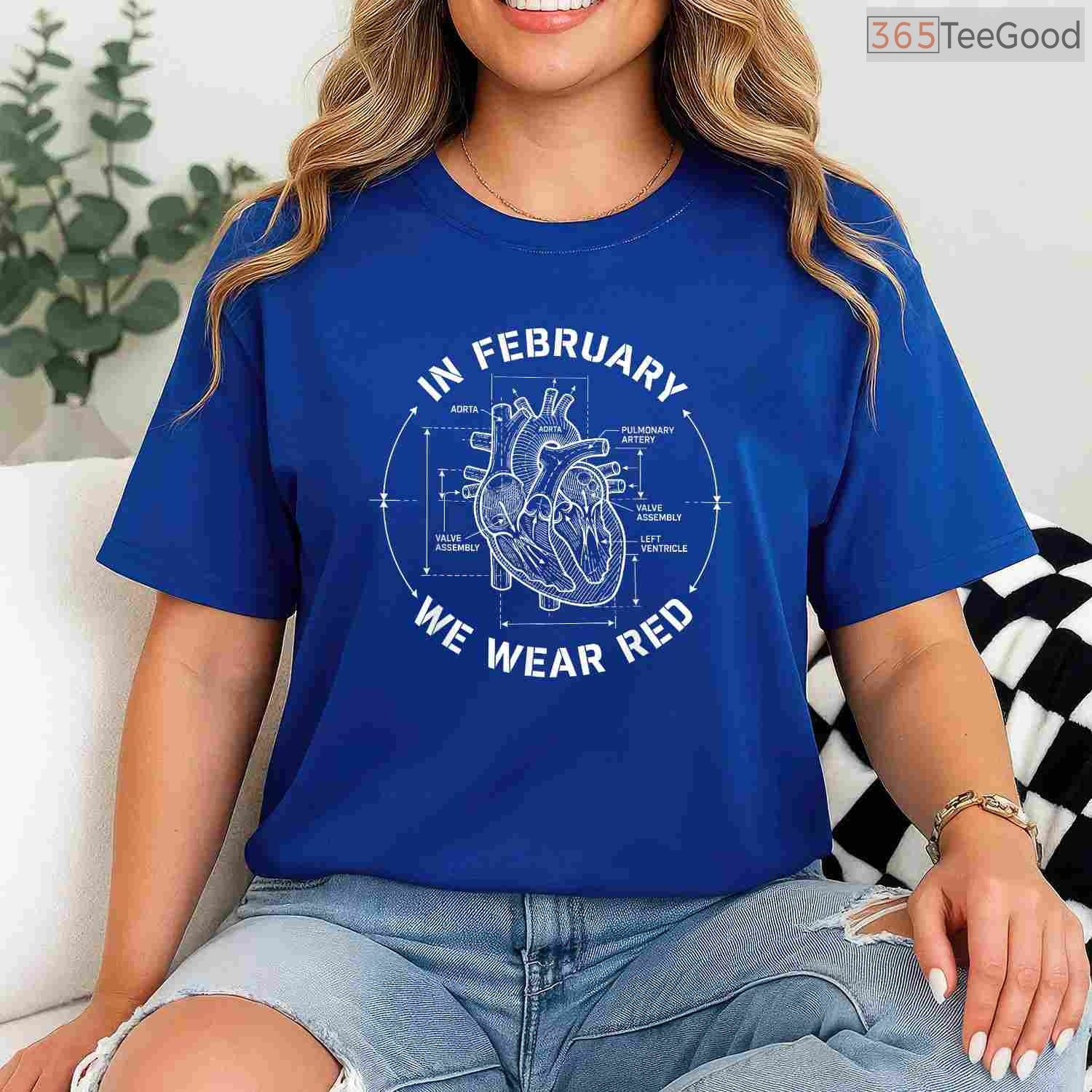 Go Red Heart Disease Month Shirt – In February We Wear Red Tee