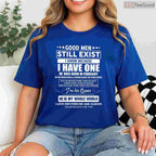 Good Men Still Exist He Was Born In February Funny Husband Birthday Shirt
