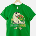 Grandpasaurus T Rex Dinosaur Funny Grandpa Gift Tee T-Shirt Men Unisex Adults
