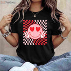 Groovy Valentine Vibes T-Shirt - Retro 70s Valentine's Day Shirt for Family