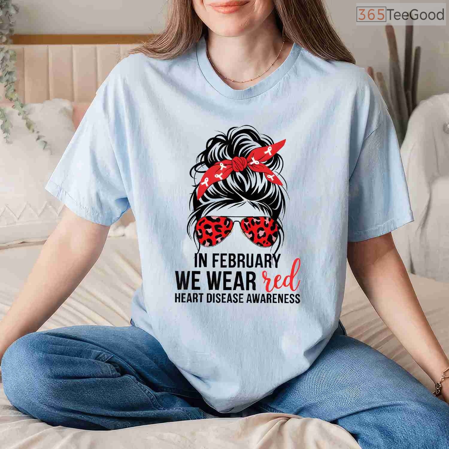 Heart Disease Awareness Shirt – In February We Wear Red Women's CHD Tee
