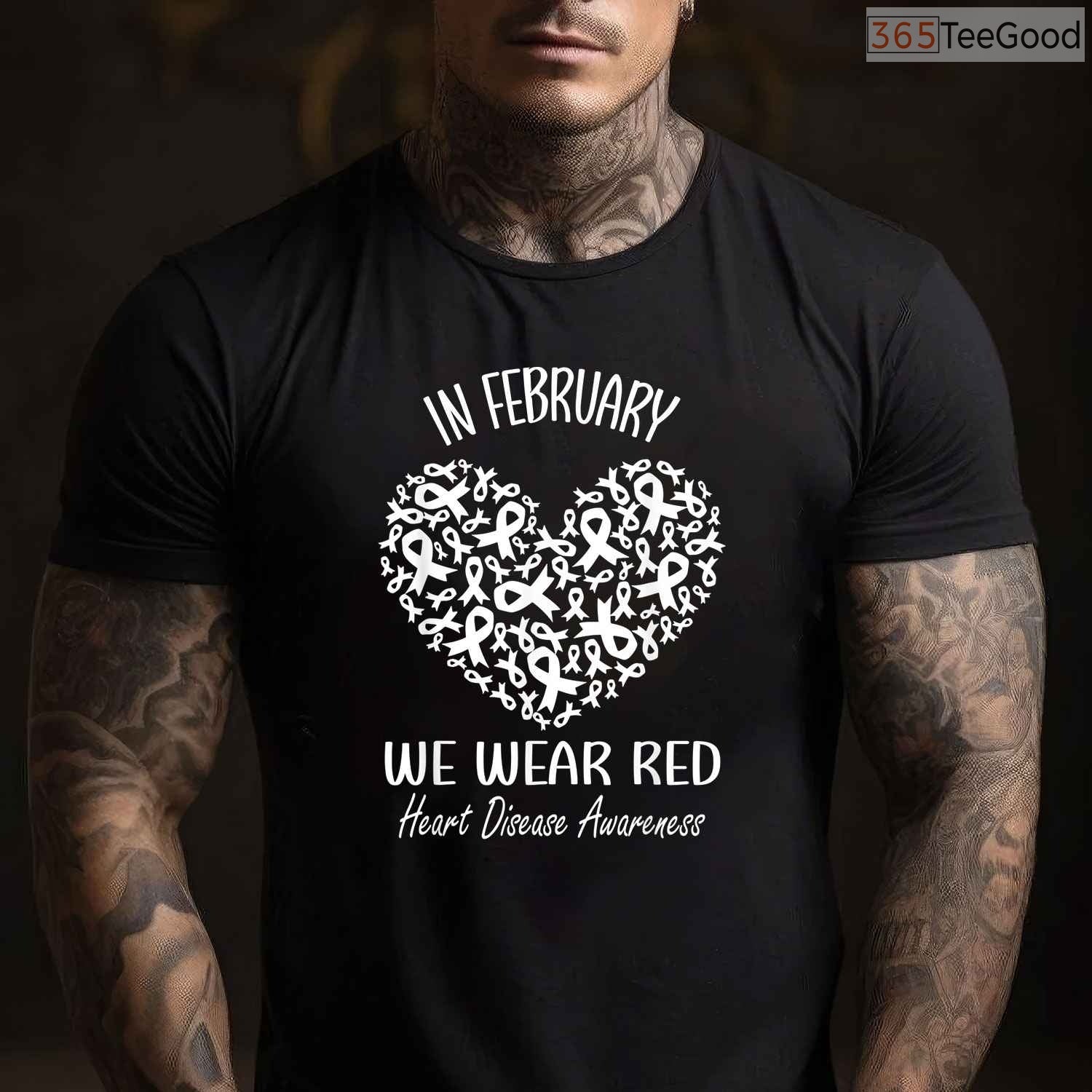 Heart Disease Awareness February Shirt – Red Ribbon Month Tee