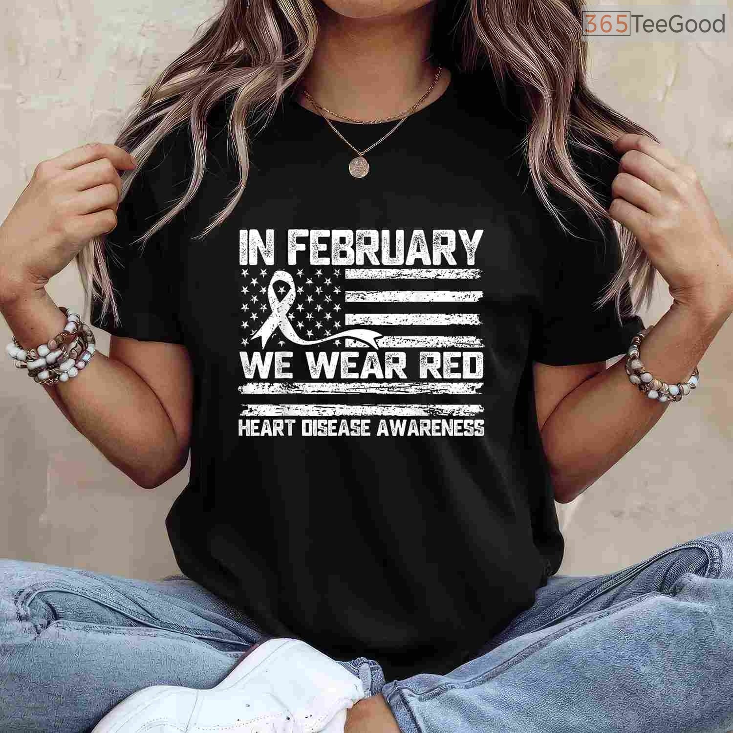 Heart Warrior February Shirt – In February We Wear Red Survivor Tee