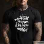 Holy Crappie Funny Fishing Shirt, Humorous Crappie Angler Quote Tee for Men