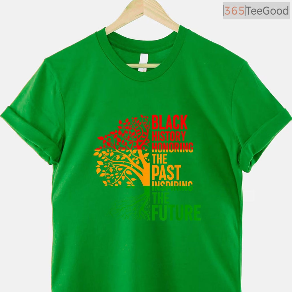 Honoring Past Inspiring Future T-Shirt Men Women Kids Black History Month Family Shirt