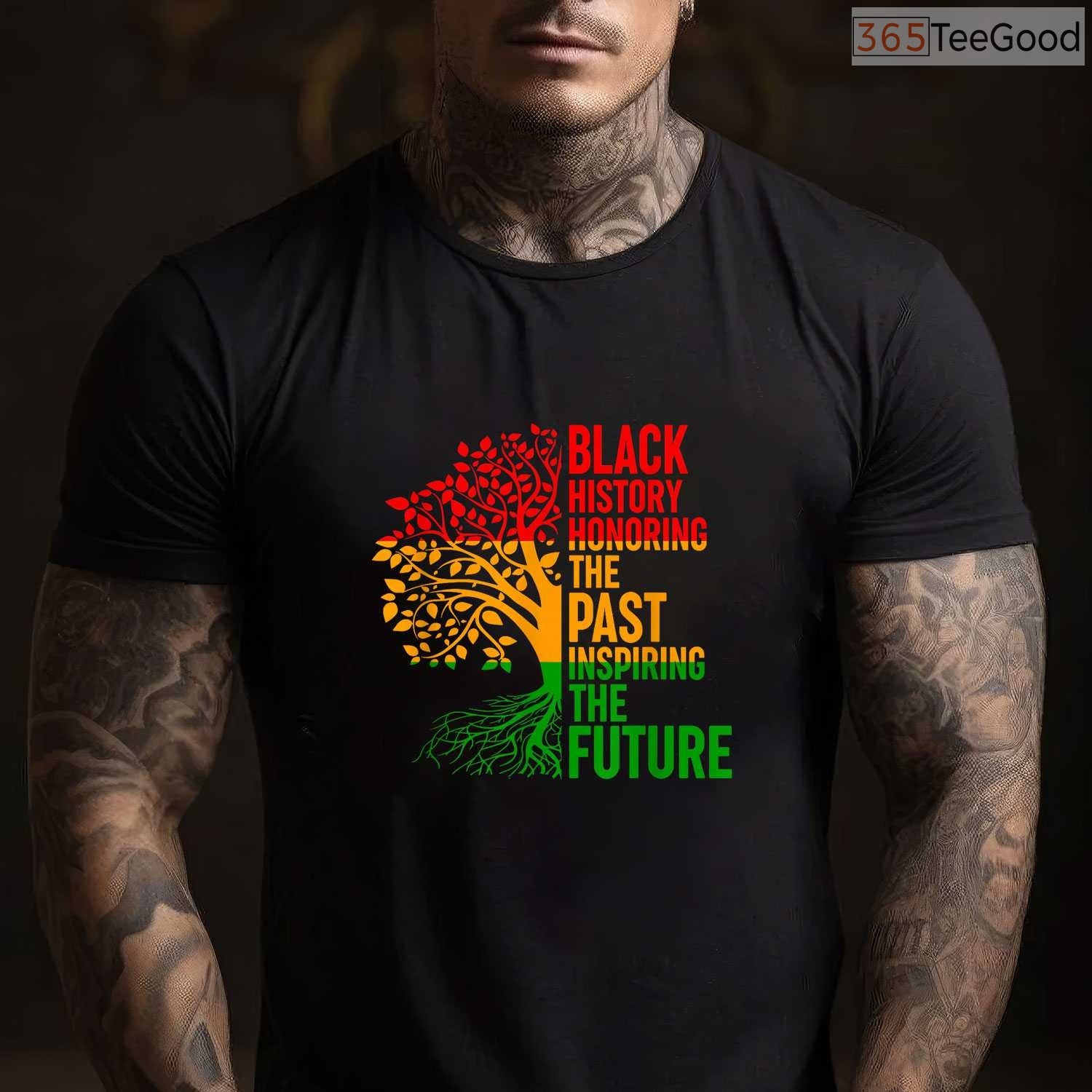 Honoring Past Inspiring Future T-Shirt Men Women Kids Black History Month Family Shirt