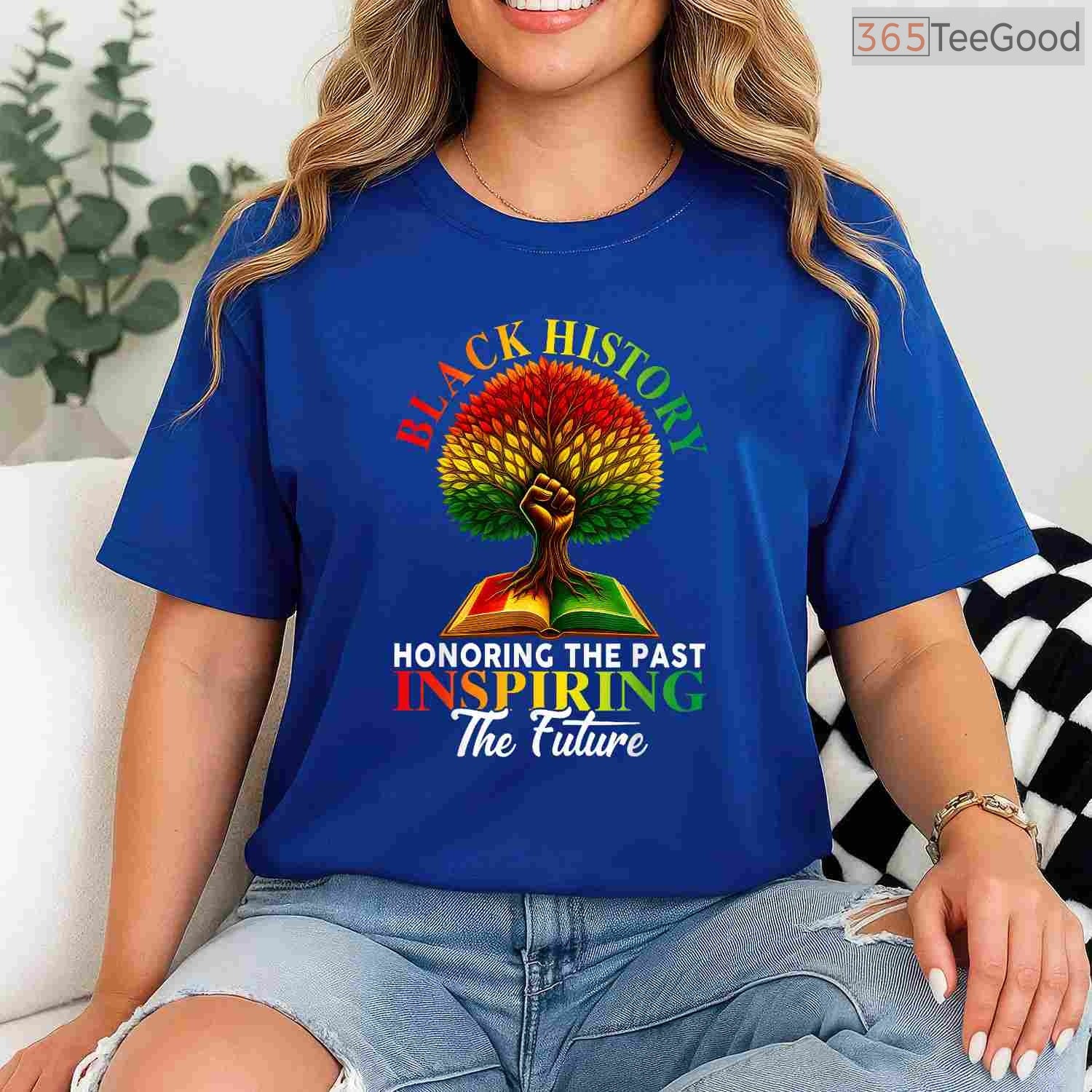 Honoring Past Inspiring Future Fist Tree T-Shirt Roots of Black History Month Heritage Shirt
