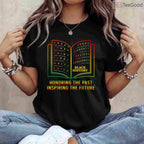 Honoring Past Inspiring The Future Book T-Shirt Black History Month Reader Shirt
