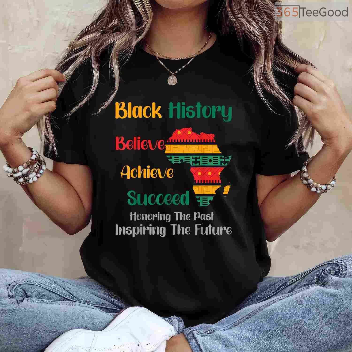 Honoring The Past Inspiring The Future T-Shirt Black History Month Ancestor Legacy Shirt