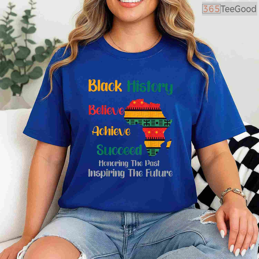 Honoring The Past Inspiring The Future T-Shirt Black History Month Ancestor Legacy Shirt