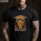 Hunting In My Veins Jesus In My Heart Shirt, Christian Hunter Long Sleeve Tee