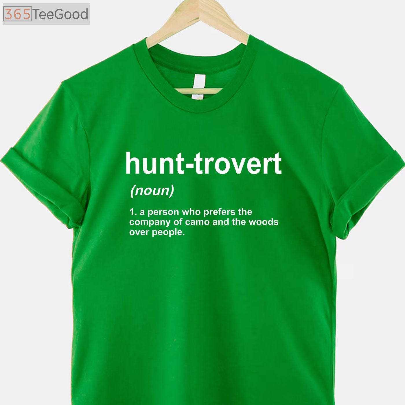 Hunt-trovert Funny Hunting Shirt for Men, Introvert Hunter Humor Gift Tee