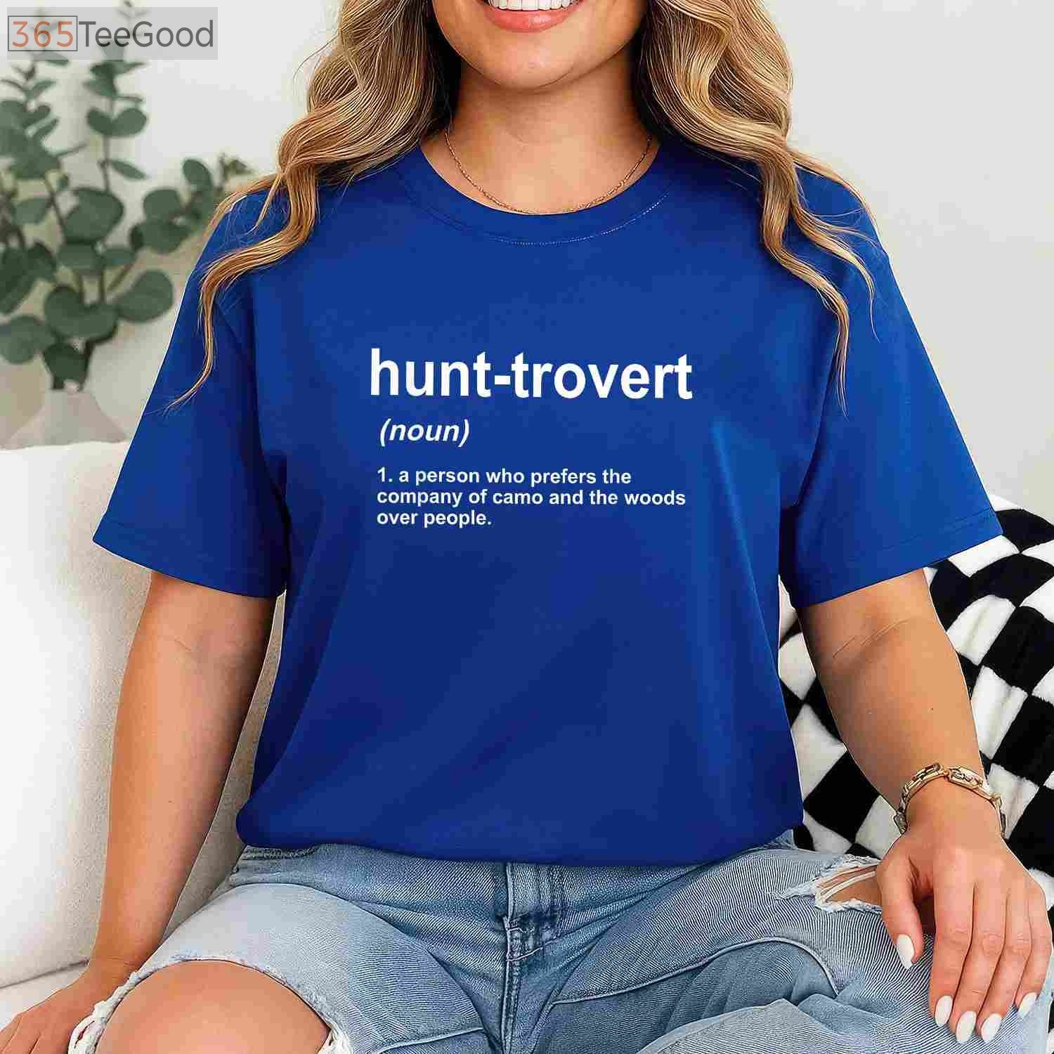 Hunt-trovert Funny Hunting Shirt for Men, Introvert Hunter Humor Gift Tee