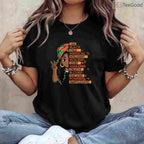 I Am A Black Child Magical African Girl T-Shirt Black History Month Kids Pride Shirt