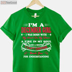 I Am A December Girl Birthday Shirt - Festive Winter Birthday Gift for Women