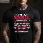 I Am A December Girl Birthday Shirt - Festive Winter Birthday Gift for Women