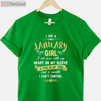 I Am A January Girl T-Shirt Womens Birthday Gifts Shirt T-Shirt