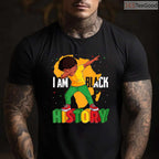 I Am Black History T-Shirt for Kids Boys & Men Empowering Black History Month Shirt