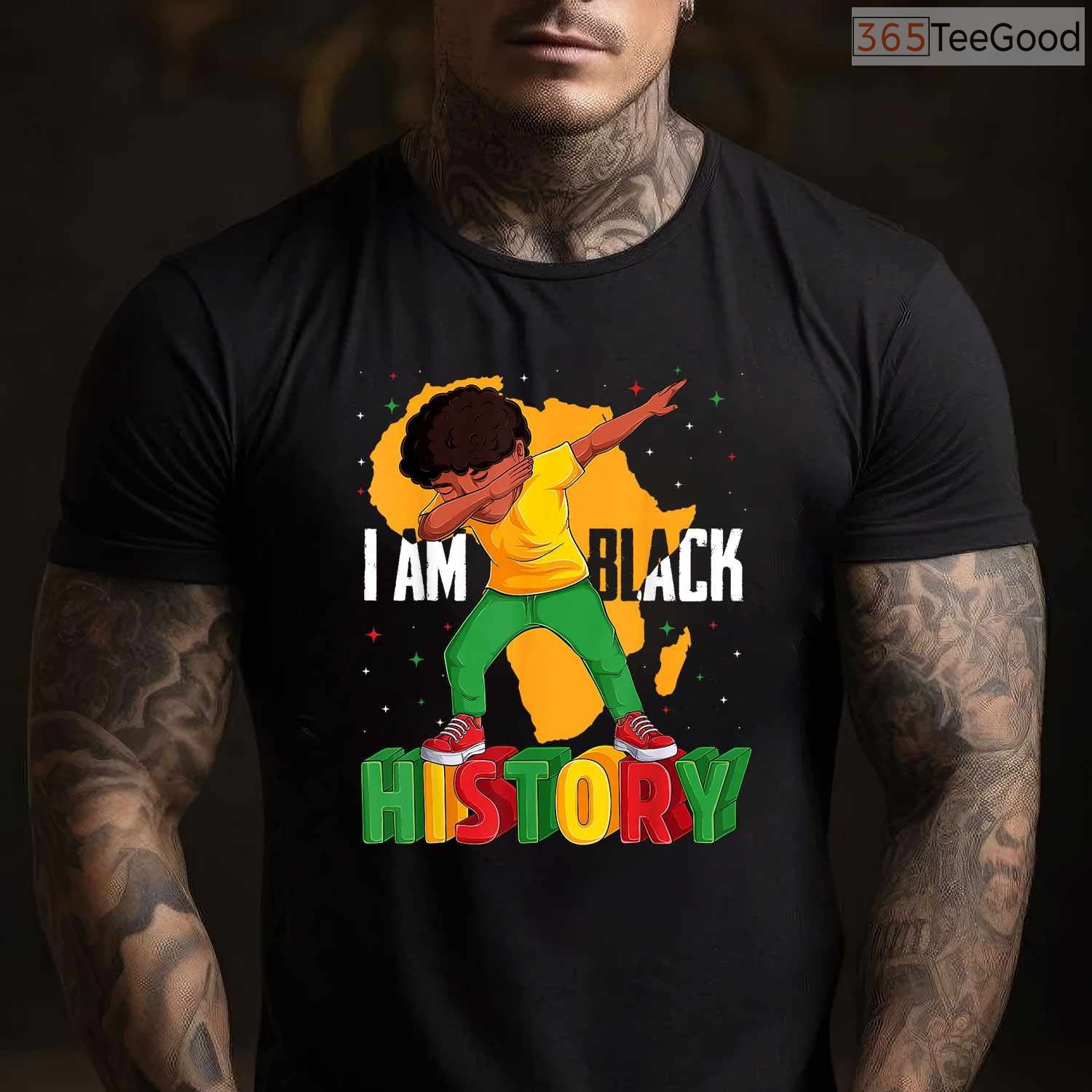 I Am Black History T-Shirt for Kids Boys & Men Empowering Black History Month Shirt