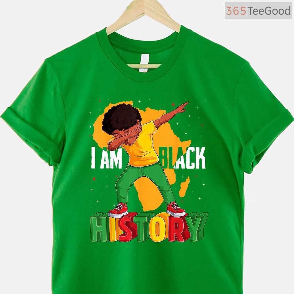 I Am Black History T-Shirt for Kids Boys & Men Empowering Black History Month Shirt