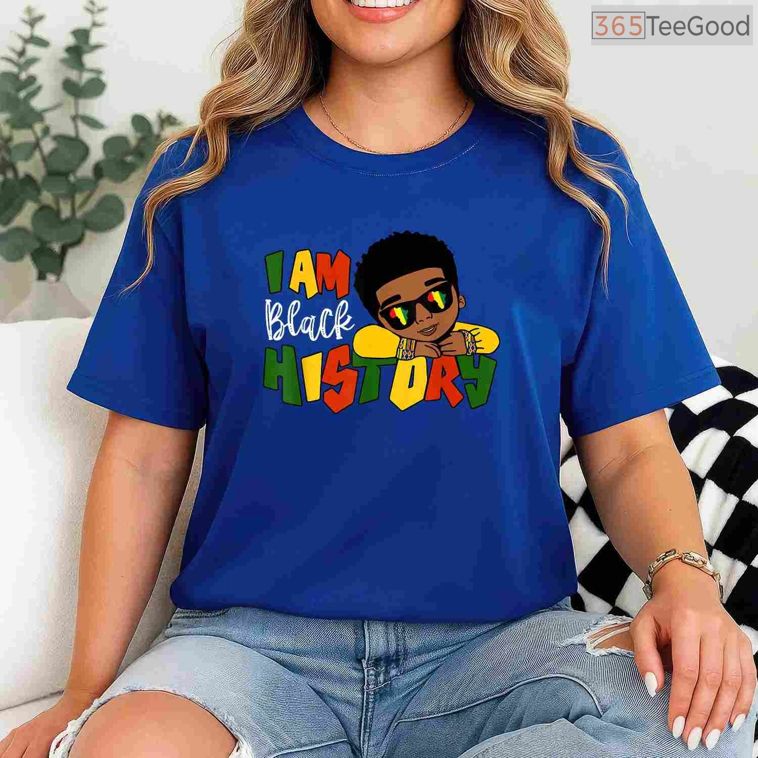 I Am Black History T-Shirt for Boys Kids African American Young King Black History Month Shirt
