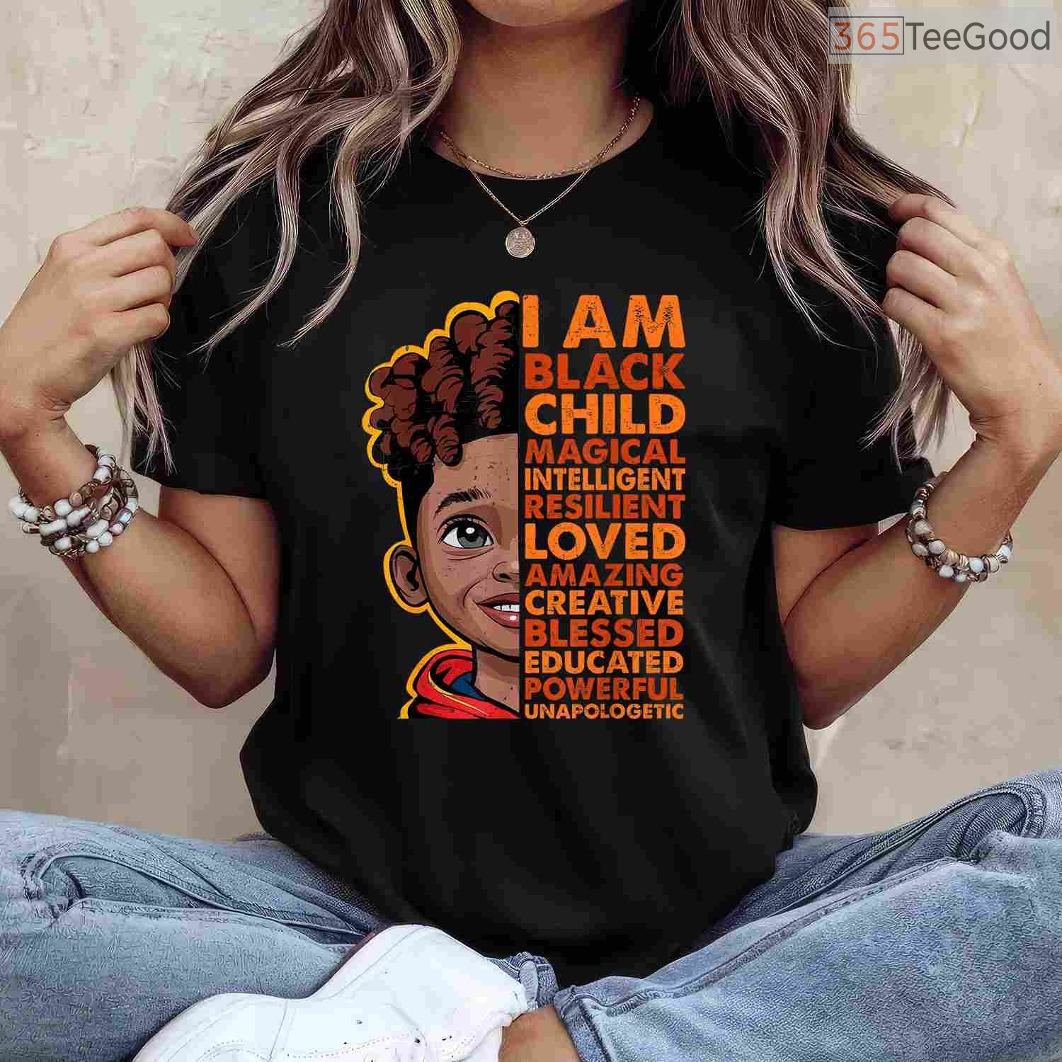 I Am Black History Month Shirt for Kids Boys African American Youth Empowerment T-Shirt