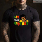 I Am Black History T-Shirt for Boys Kids African American Young King Black History Month Shirt