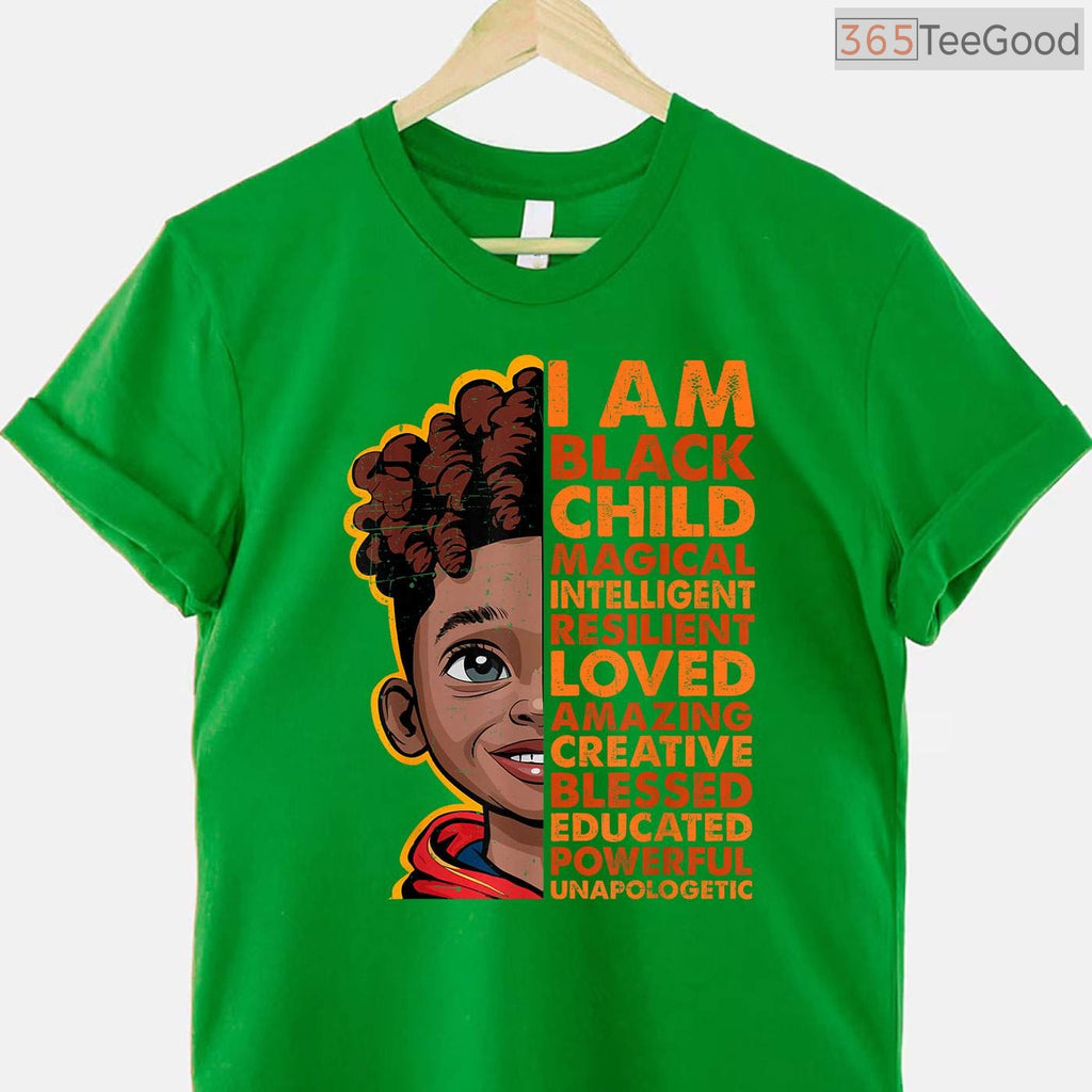 I Am Black History Month Shirt for Kids Boys African American Youth Empowerment T-Shirt