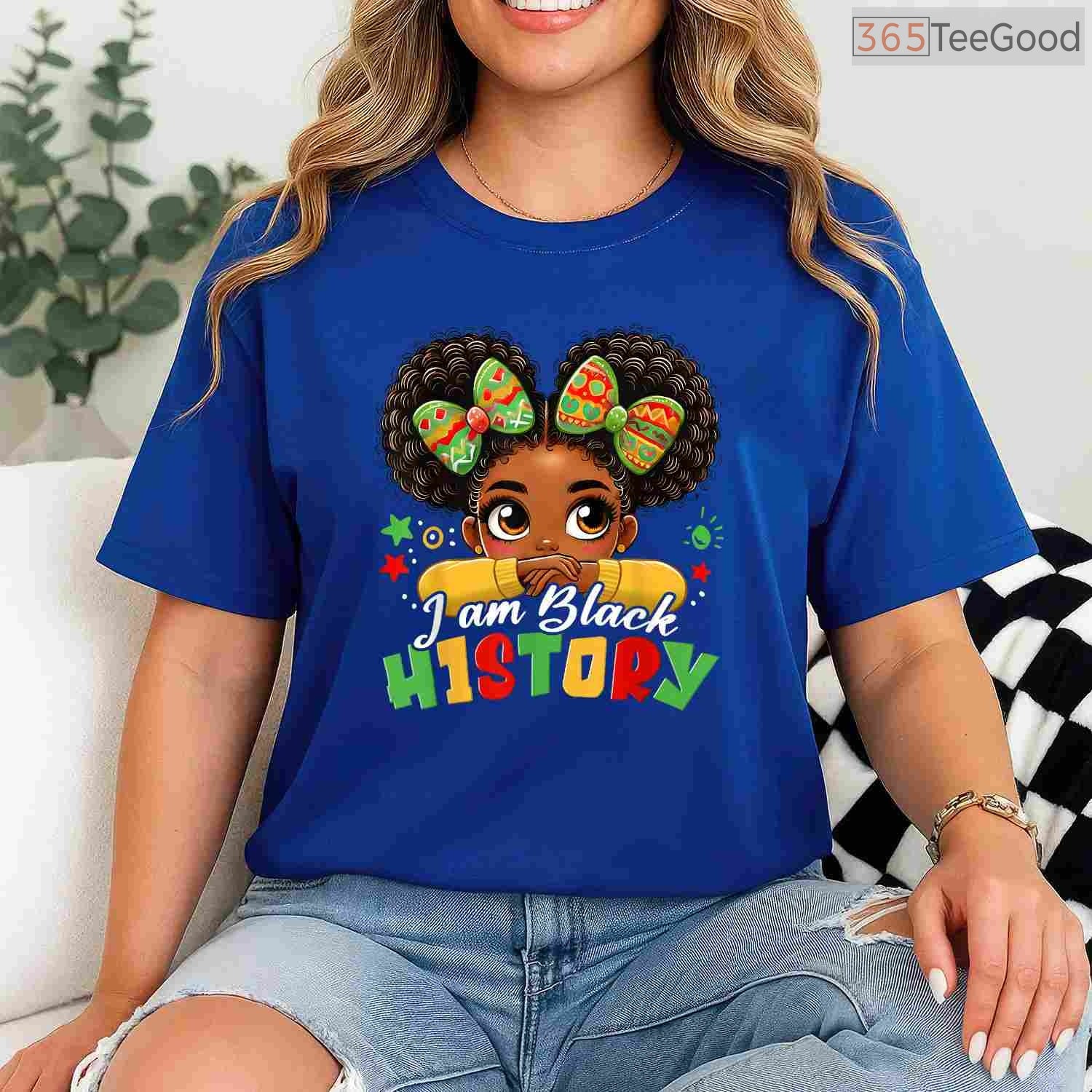I Am Black History T-Shirt for Kids Girls & Women African American Heritage Month Shirt