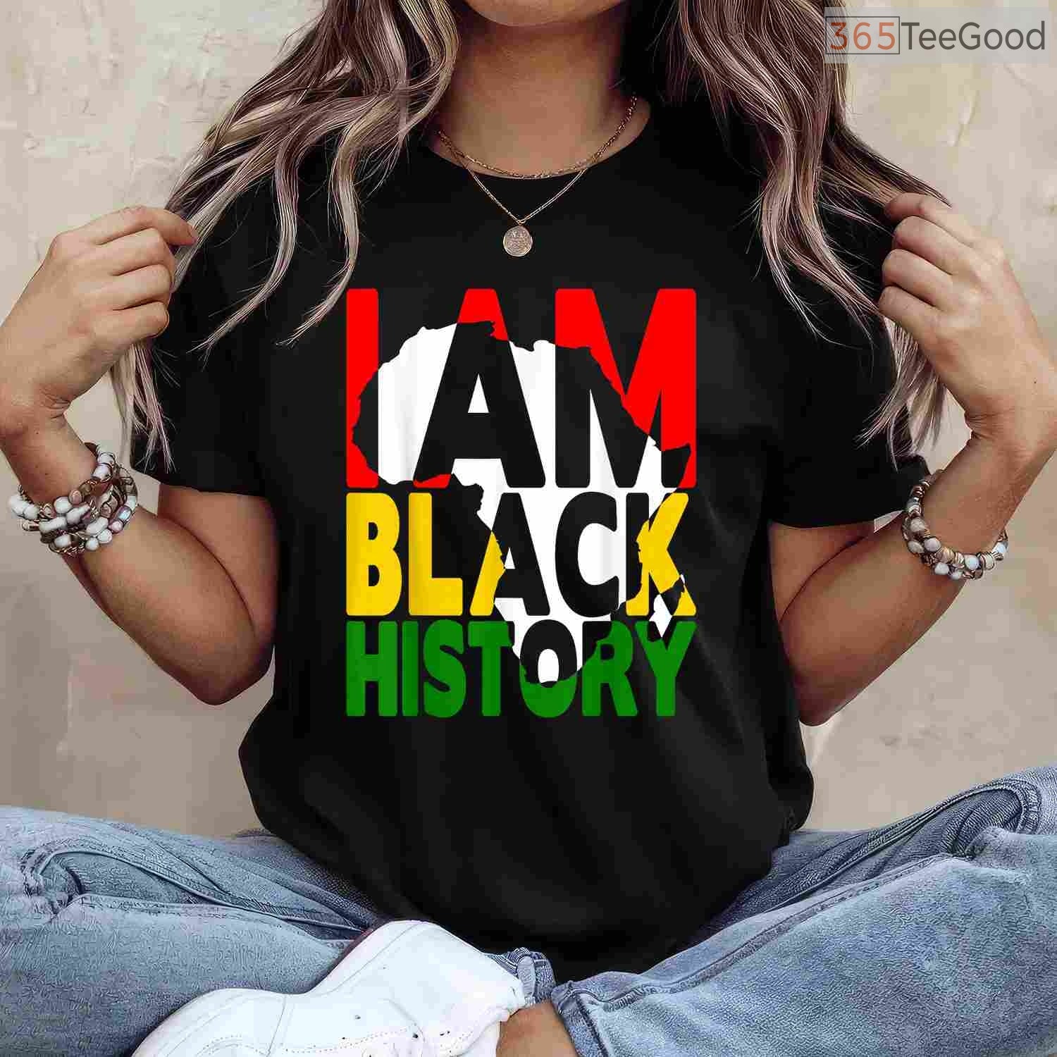 I Am Black History T-Shirt African American Pride Celebration Black History Month Shirt Small