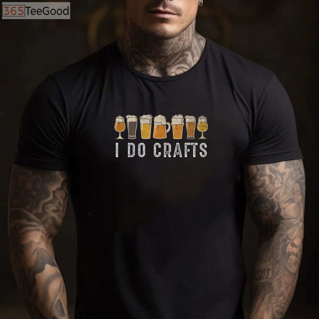 I Do Crafts Home Brew Beer T-Shirt - Vintage Craft Beer Lover Art