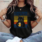 I Like Beer My Cat and Maybe 3 People T-Shirt - Funny Cat Lover Gift