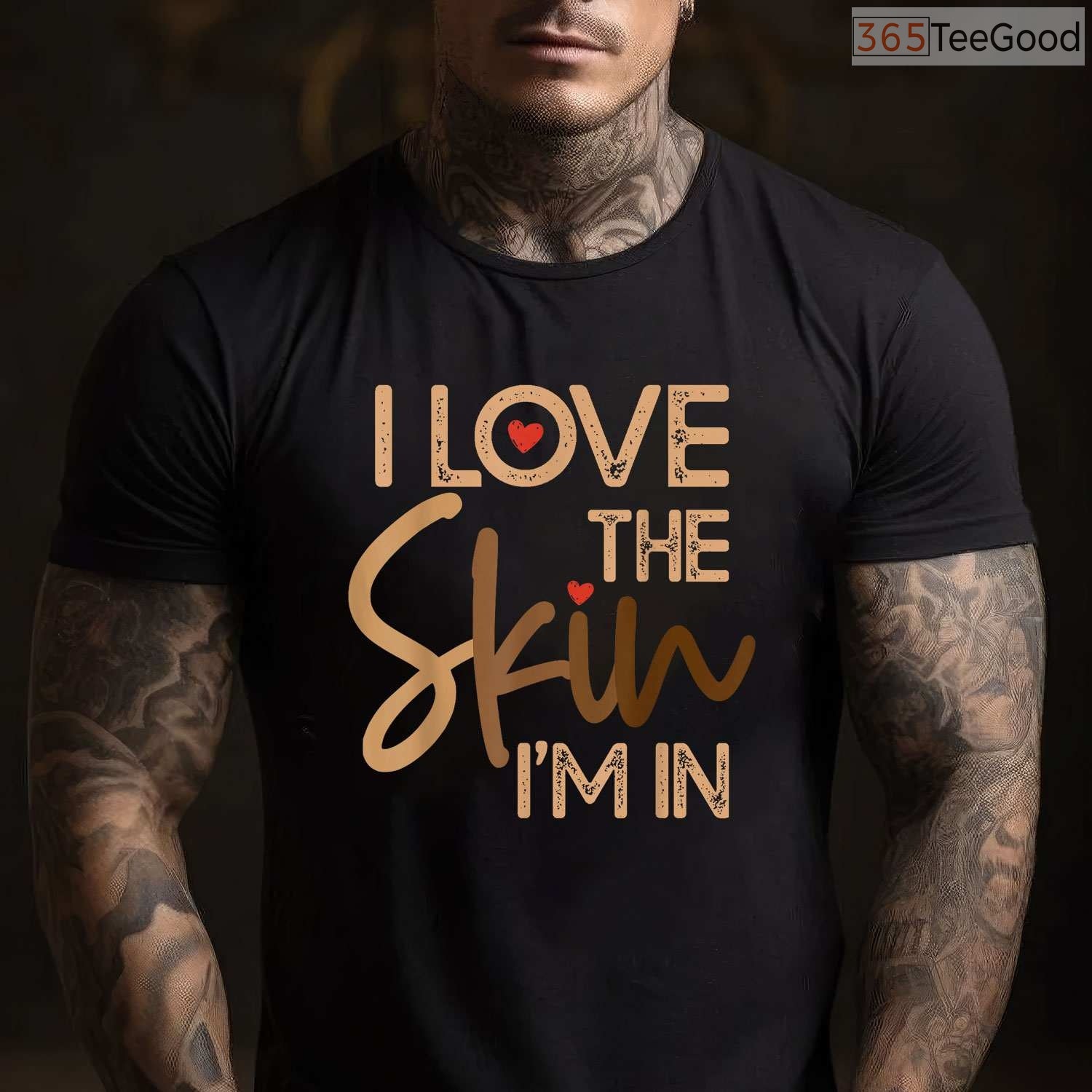 I Love The Skin I'm In Empowering T-Shirt Melanin Pride Black History Month Shirt