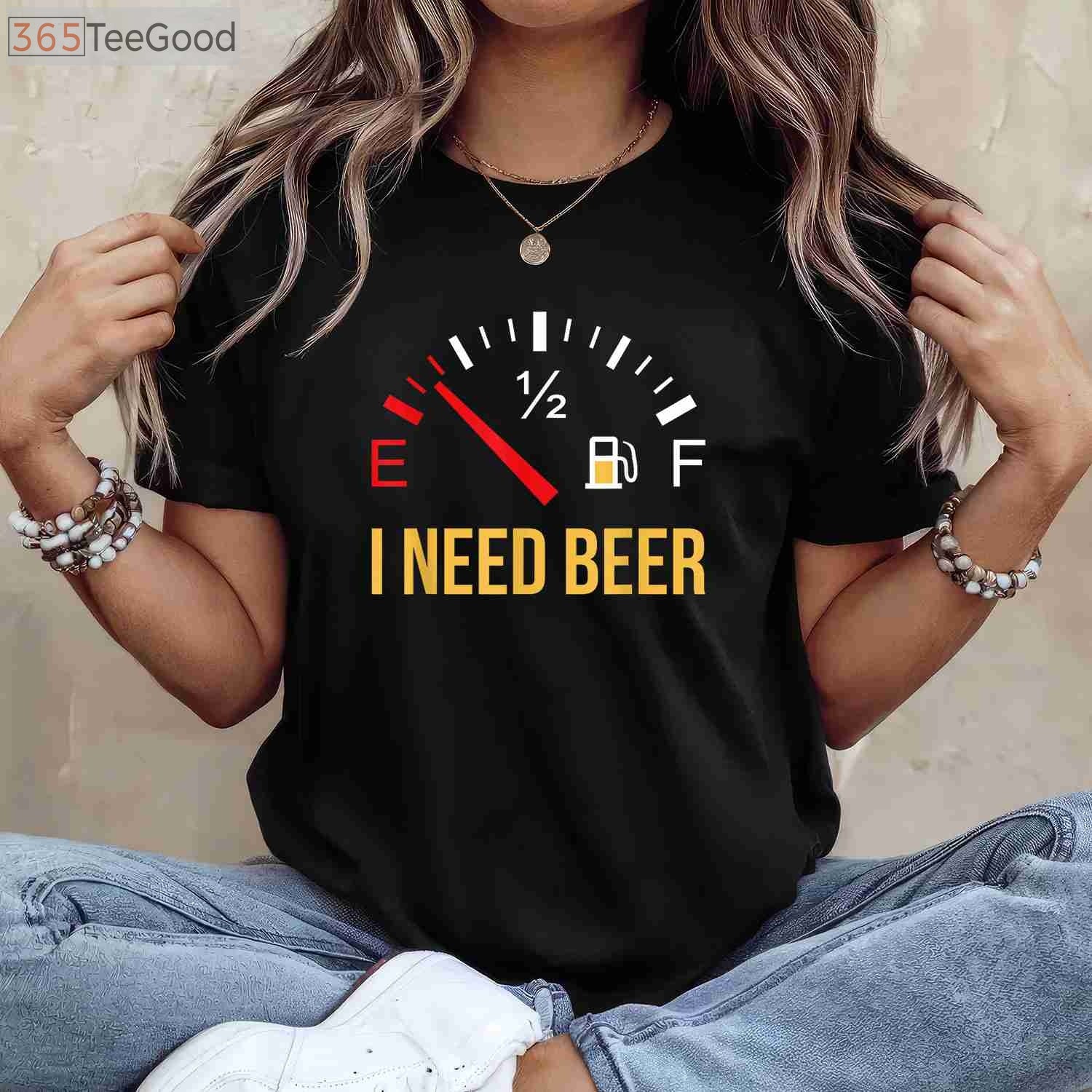 I Need Beer Party T-Shirt - Funny Beer Drinking Design Gift for Men