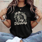 I Support Day Drinking Skeleton T-Shirt - Funny Beer Lover Party Tee