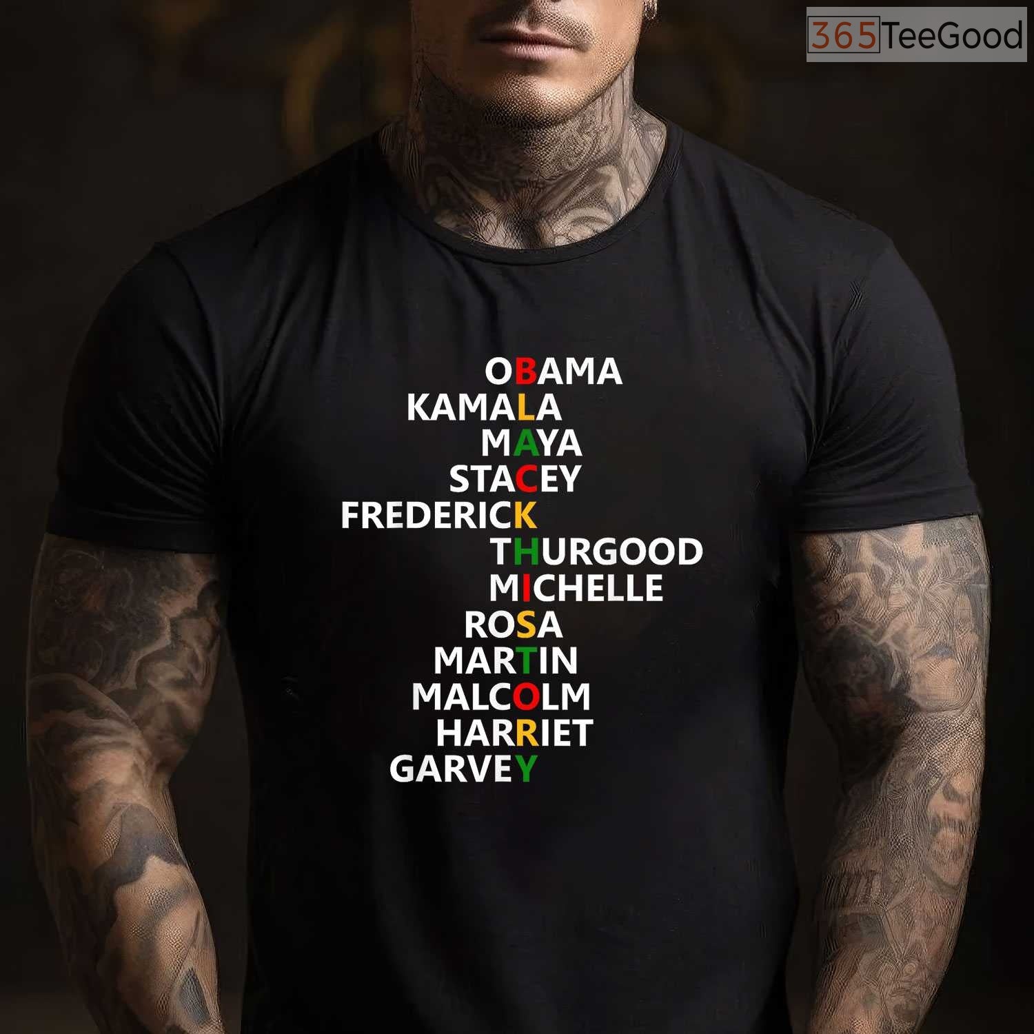 Iconic Black Leaders History Month T-Shirt for Men & Women Celebrating African American Heritage