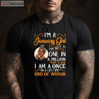 I'm A January Girl Black Women Capricorn Birthday T-Shirt