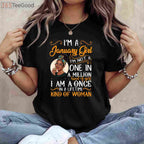 I'm A January Girl Black Women Capricorn Birthday T-Shirt