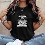 I'm a January Girl Tee and T-Shirt, Heart Fire Soul Birthday T-Shirt for Women Adults