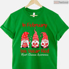 In February We Wear Red Gnomes Shirt – Cute Heart Disease Awareness