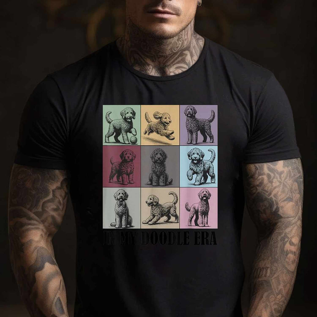 In My Golden Doodle Era Funny Dog Lover Quote Tee T-Shirt for Adults Men Women