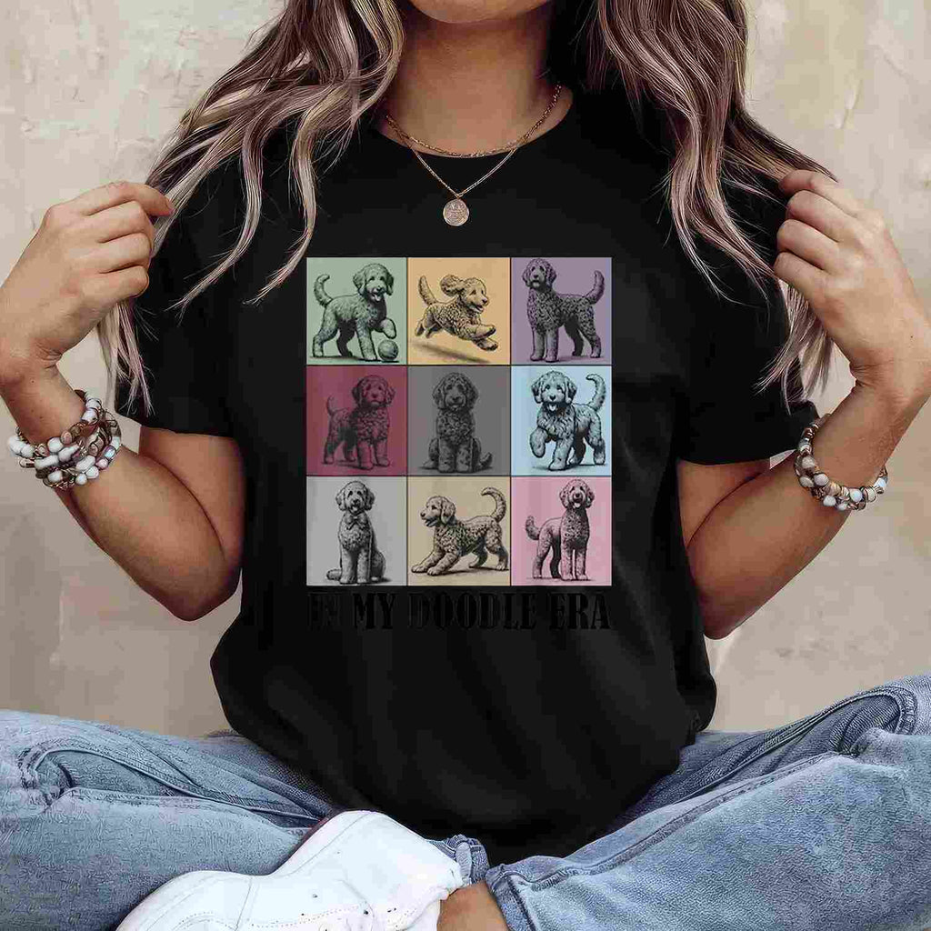 In My Golden Doodle Era Funny Dog Lover Quote Tee T-Shirt for Adults Men Women