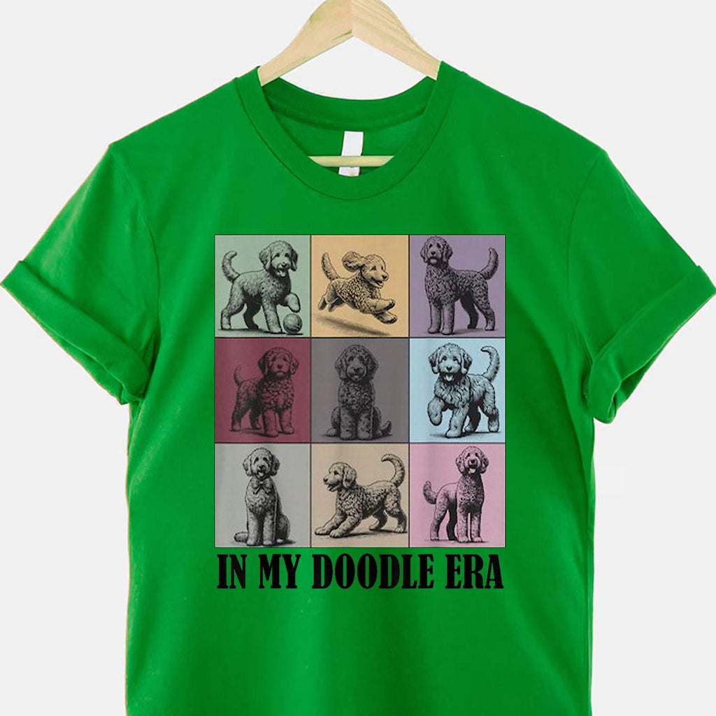 In My Golden Doodle Era Funny Dog Lover Quote Tee T-Shirt for Adults Men Women