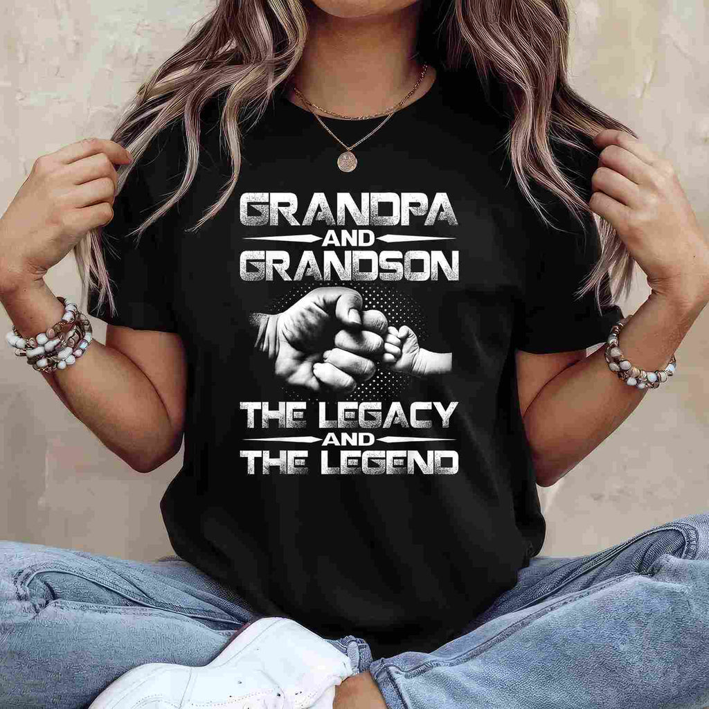 It’s Official I’m the Favorite Grandson Funny Family Tee T-Shirt Adults